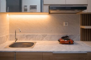 スタンダード アパートメント | �専用キッチン | 調理器具と食器