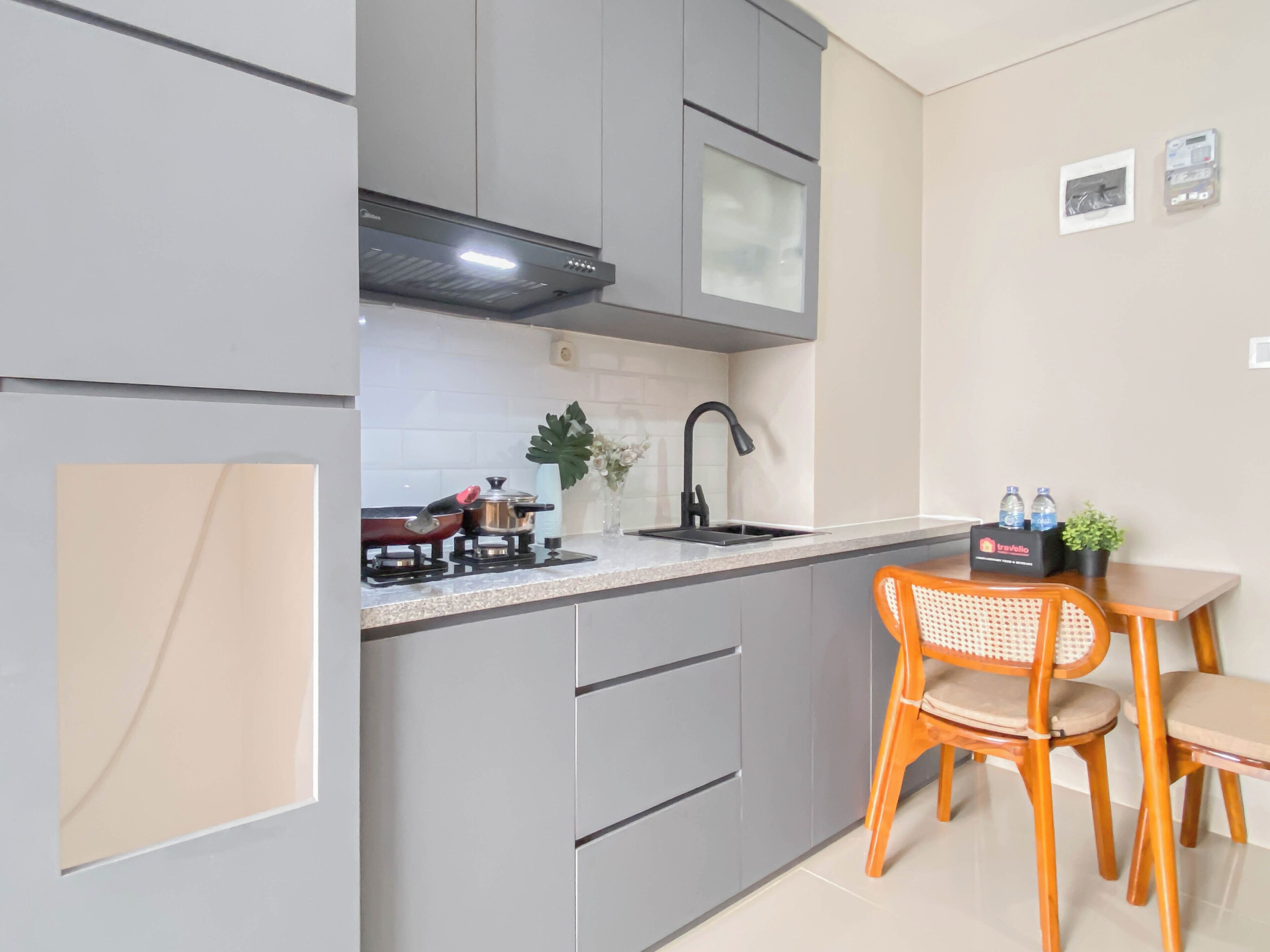 Standard Apartment | Dapur peribadi | Alat memasak/pinggan mangkuk/perkakas dapur 