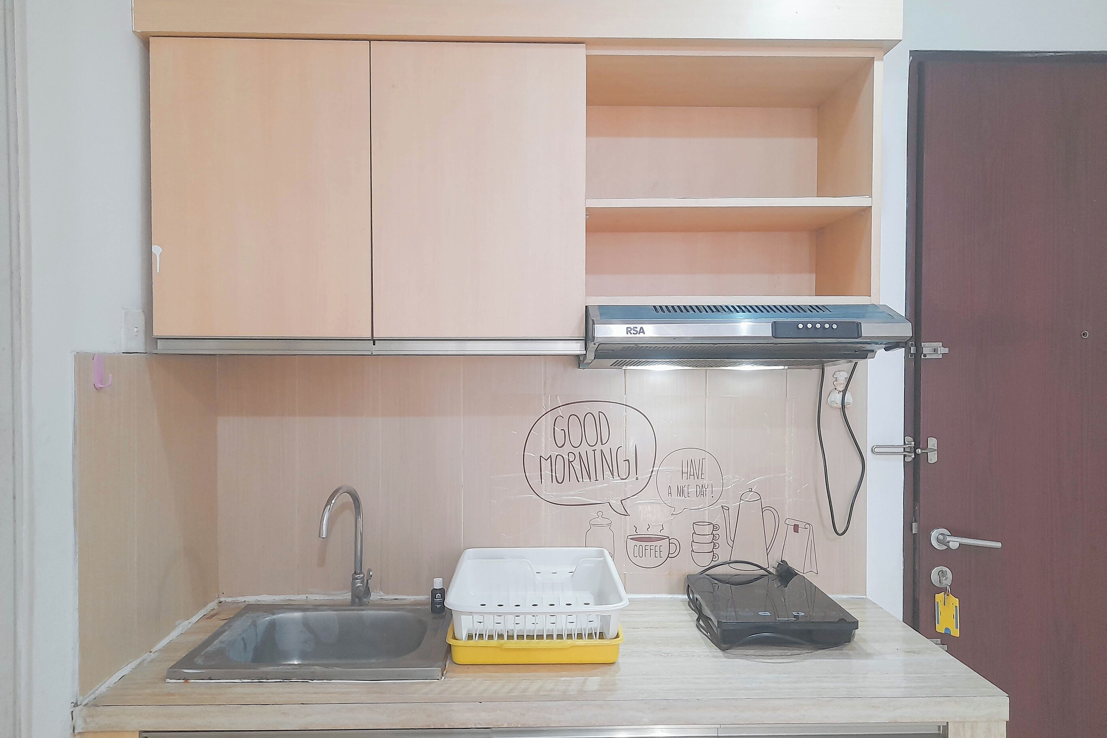 Appartement | Cuisine privée | Réfrigérateur, plaque de cuisson