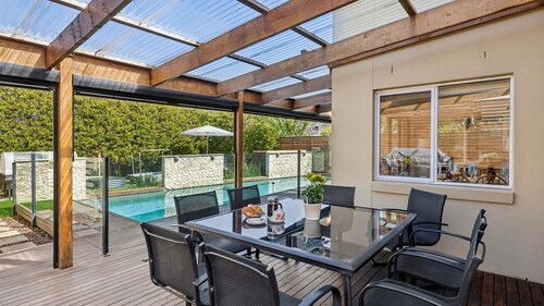 Beach Living Bliss – Pet-friendly stay with a pool, steps from the sand