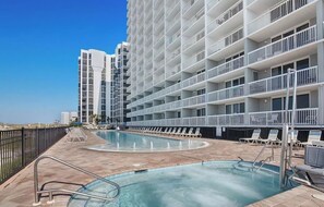 Et oppvarmet basseng