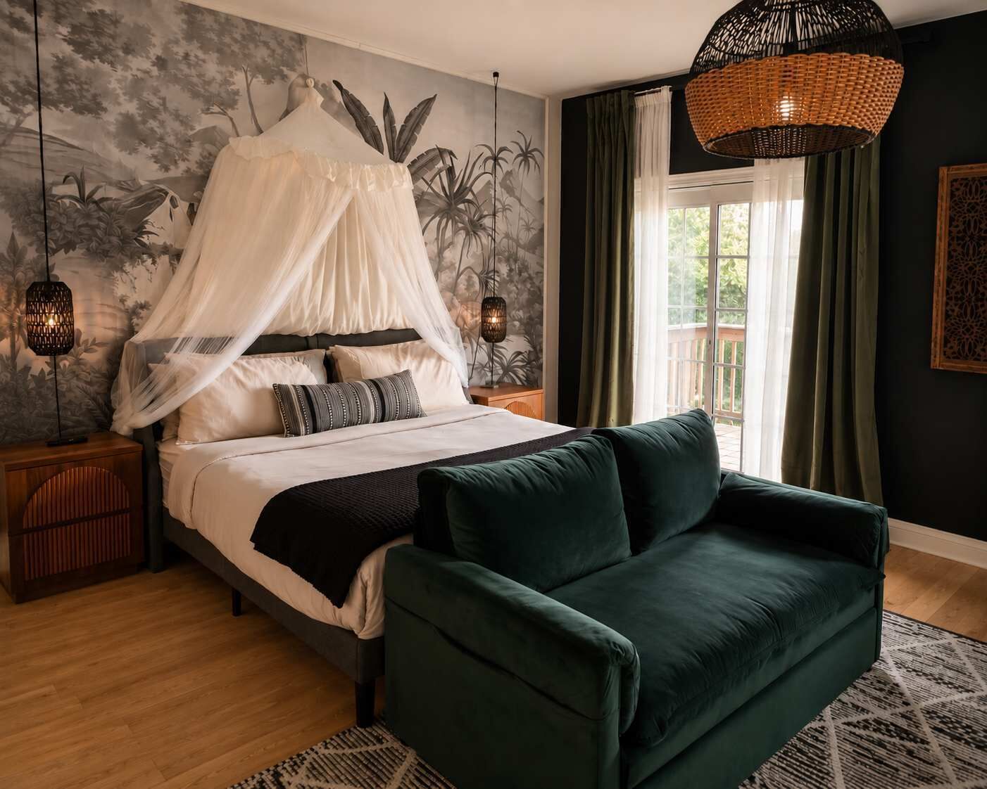 4 bedrooms, iron/ironing board, WiFi (free), bed sheets