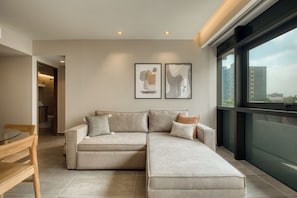 Luxury Apartment, 1 Bedroom | Living room
