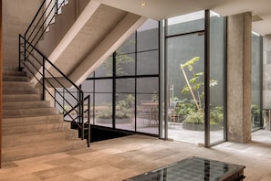 Handrails in stairways