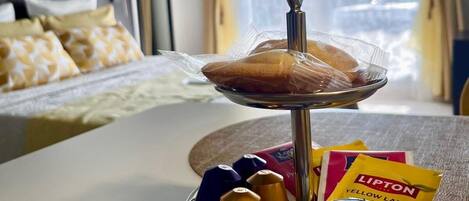 Strykjärn/strykbräda, wi-fi och sängkläder