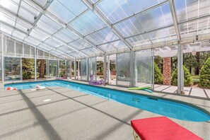 Indoor pool, a heated pool