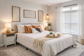 1 habitación, tabla de planchar con plancha, wifi gratis y ropa de cama 