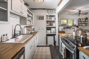 Microwave, oven, stovetop, dishwasher