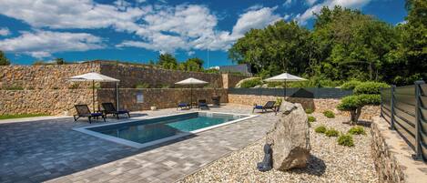 Una piscina riscaldata