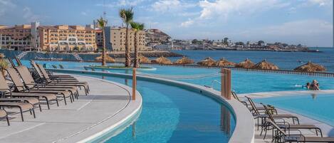 Una piscina riscaldata