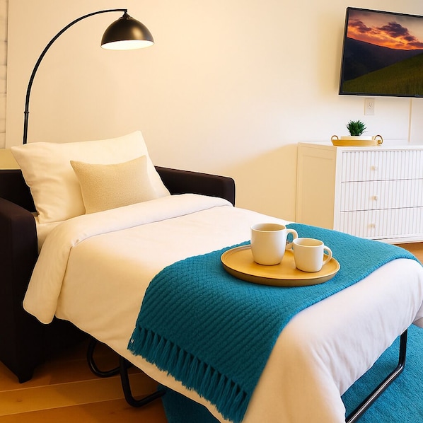 1 chambre, fer et planche Ă repasser, Wi-Fi, literie fournie