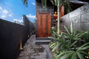 Majoituspaikan sisäänkäynti