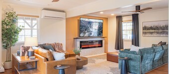 NEW LISTING! Heated Pool + Sauna + Hot Tub + Game Room + Jungle Gym + Fire Pit