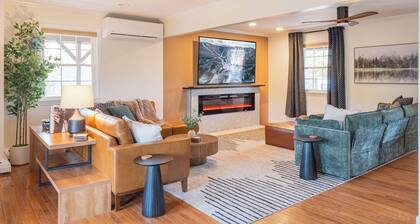 NEW LISTING! Heated Pool + Sauna + Hot Tub + Game Room + Jungle Gym + Fire Pit