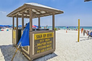 On the beach