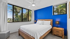 2 bedrooms, bed sheets