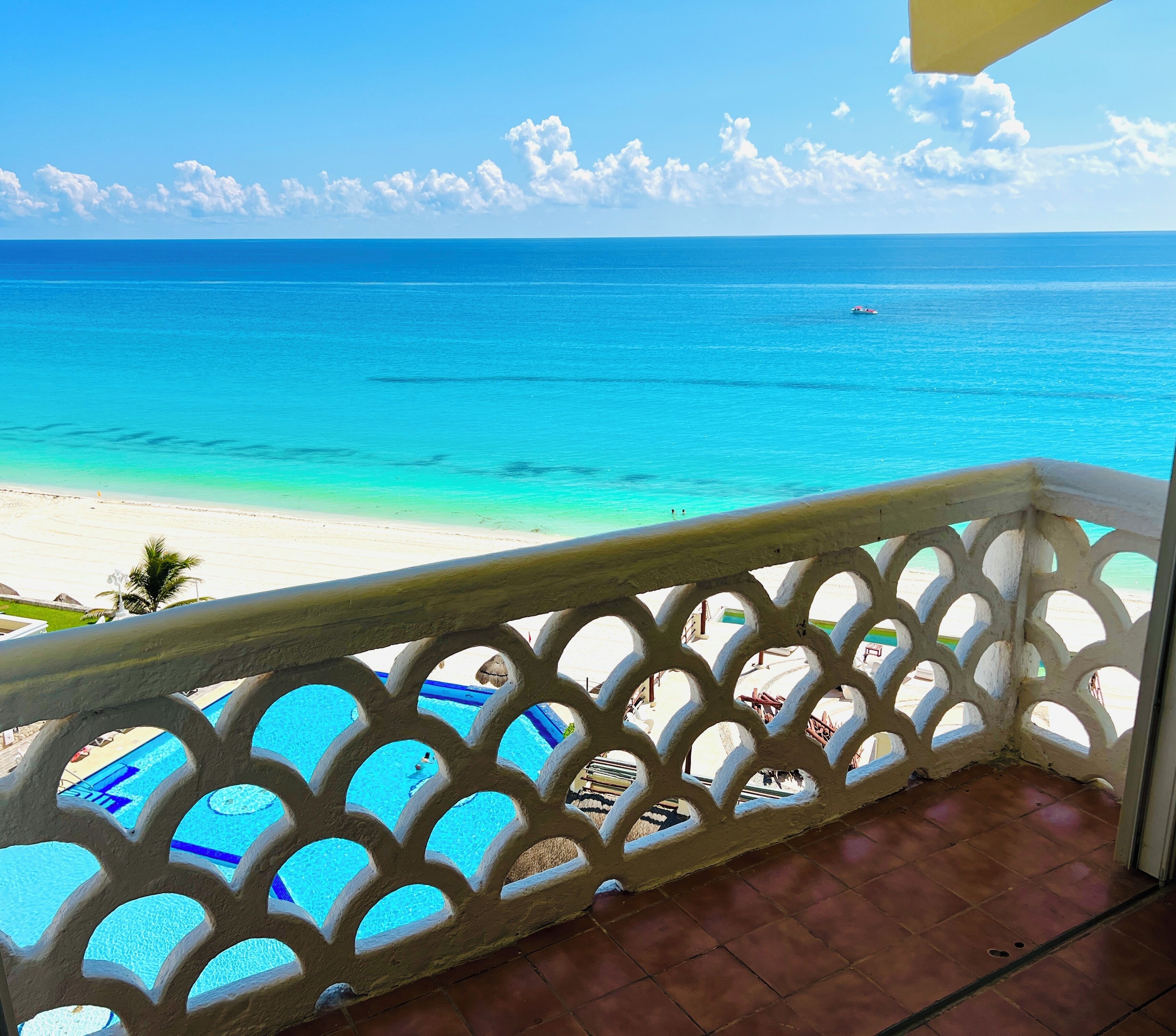 Blick vom Balkon