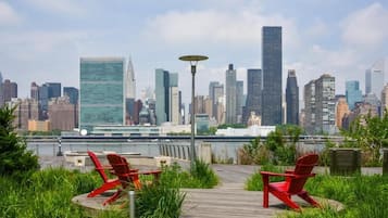 Vue sur la ville depuis lâhĂ©bergement