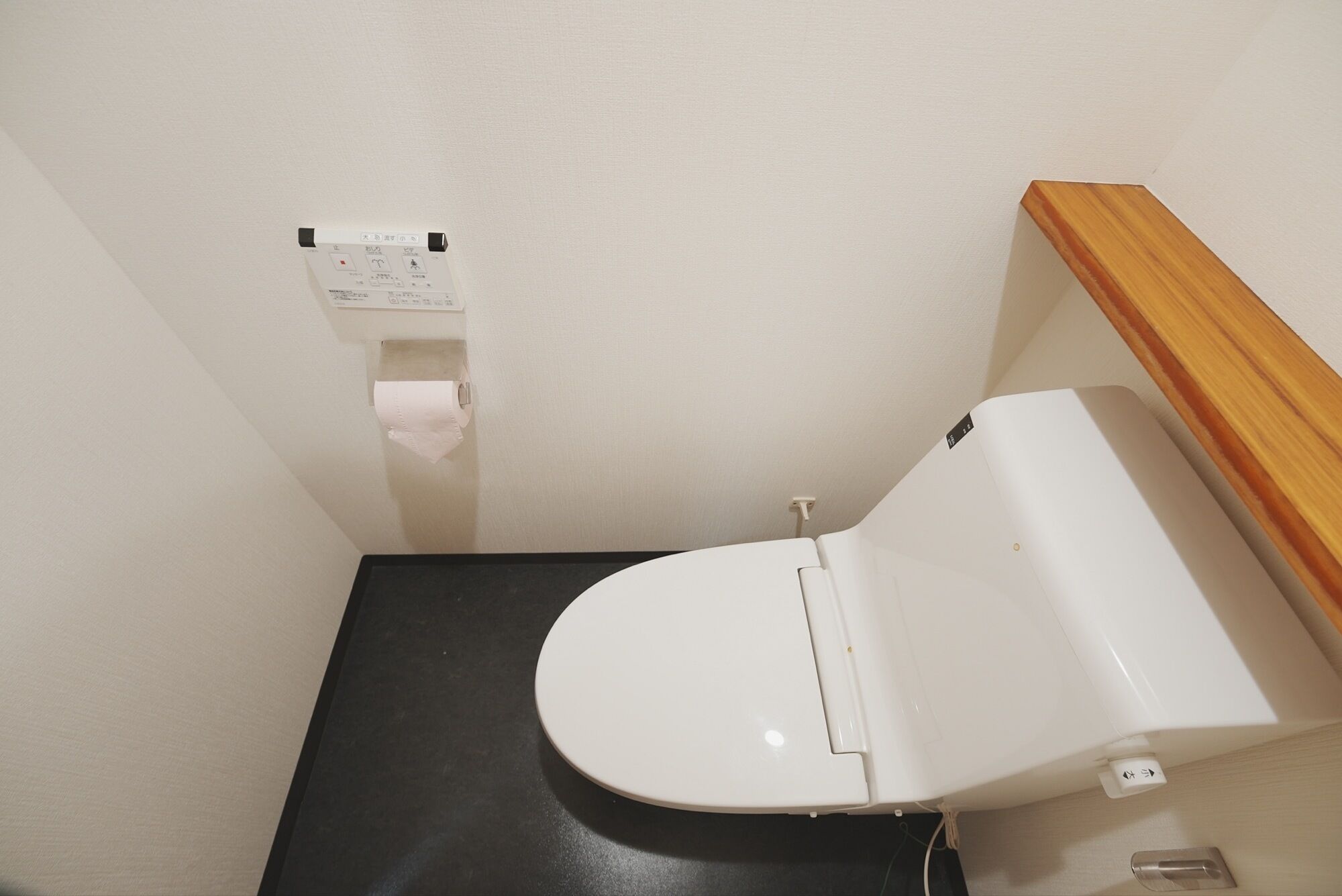 Secador de cabelo, toalhas de banho, shampoo, papel higiênico