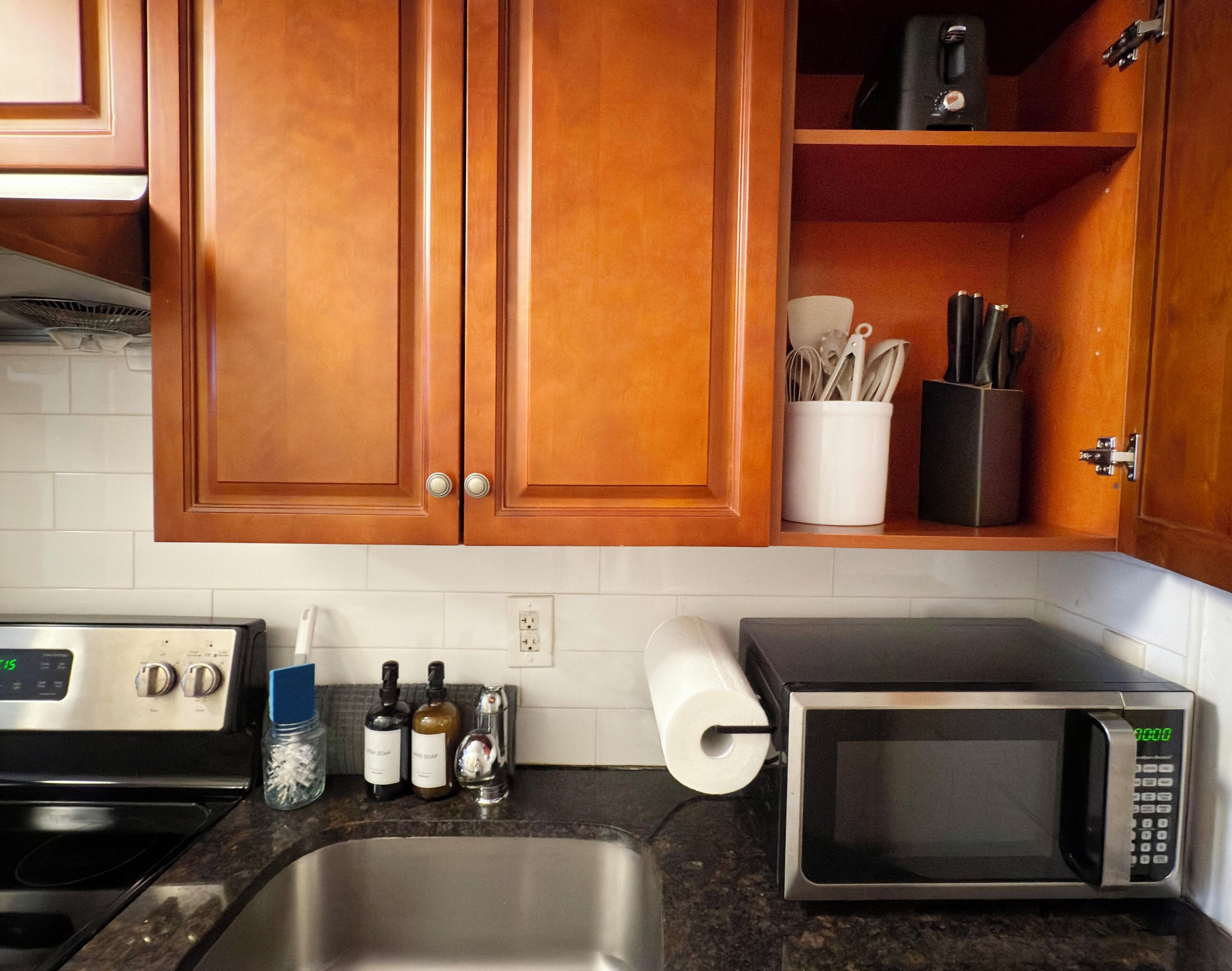 Microwave, oven, stovetop