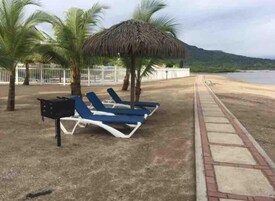 Private beach
