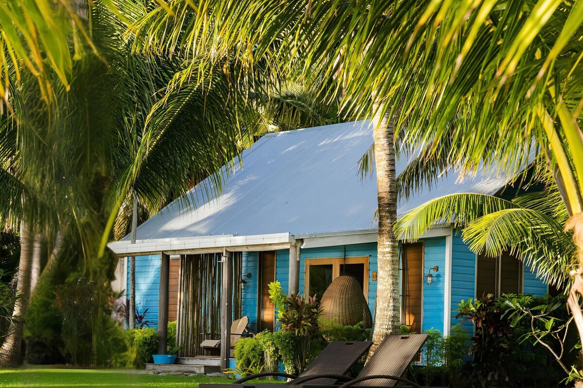 Vila luxo, de frente para a praia (Deluxe Beachfront Villa) | Quartos à prova de som, roupa de cama