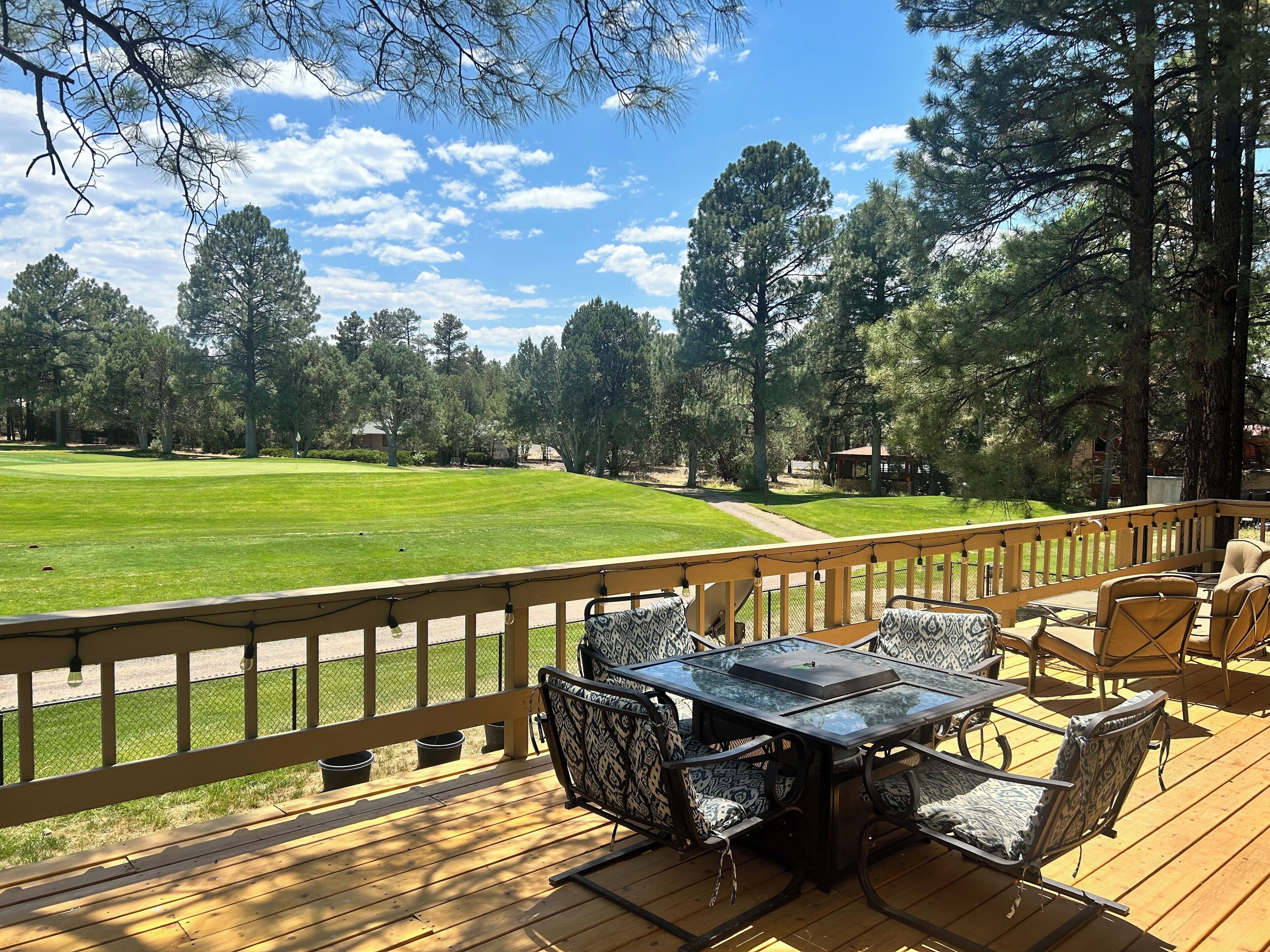 Balcony view in the summer