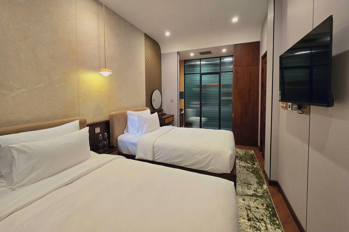 Panoramic Triple Room | Desk, blackout drapes, iron/ironing board, free WiFi