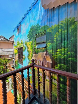 Villa, vue sur la cour intérieure | Extérieur