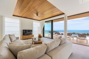 Living area - Villa Aroka 4 Bed Sea View KBR41 (Koh Samui)