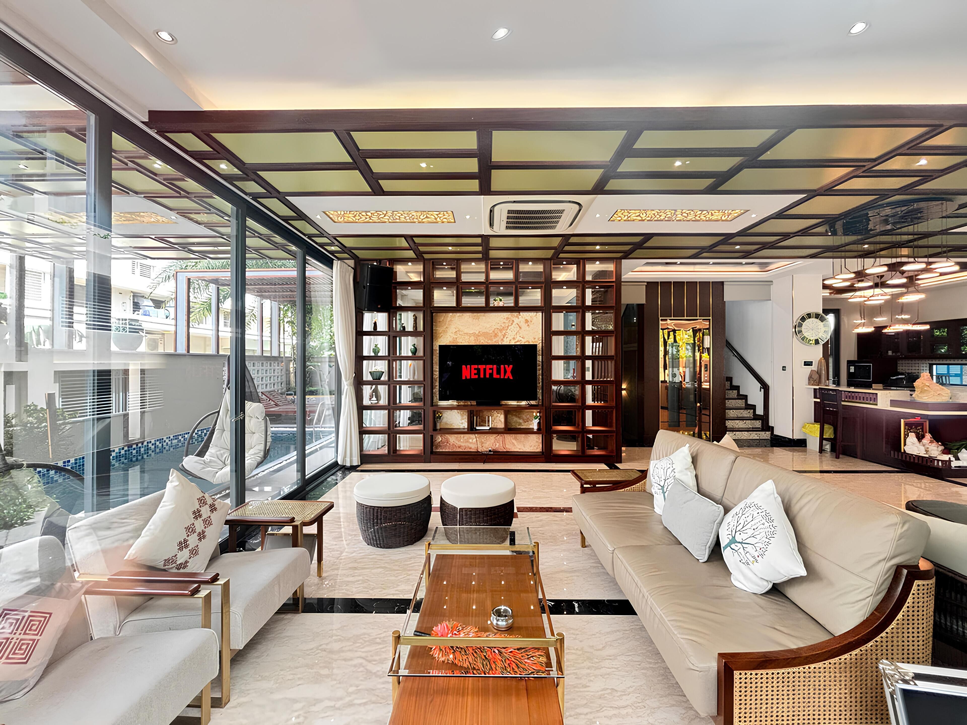 Biệt thự, 5 phòng ngủ, ban công, quang cảnh thành phố | Phòng khách