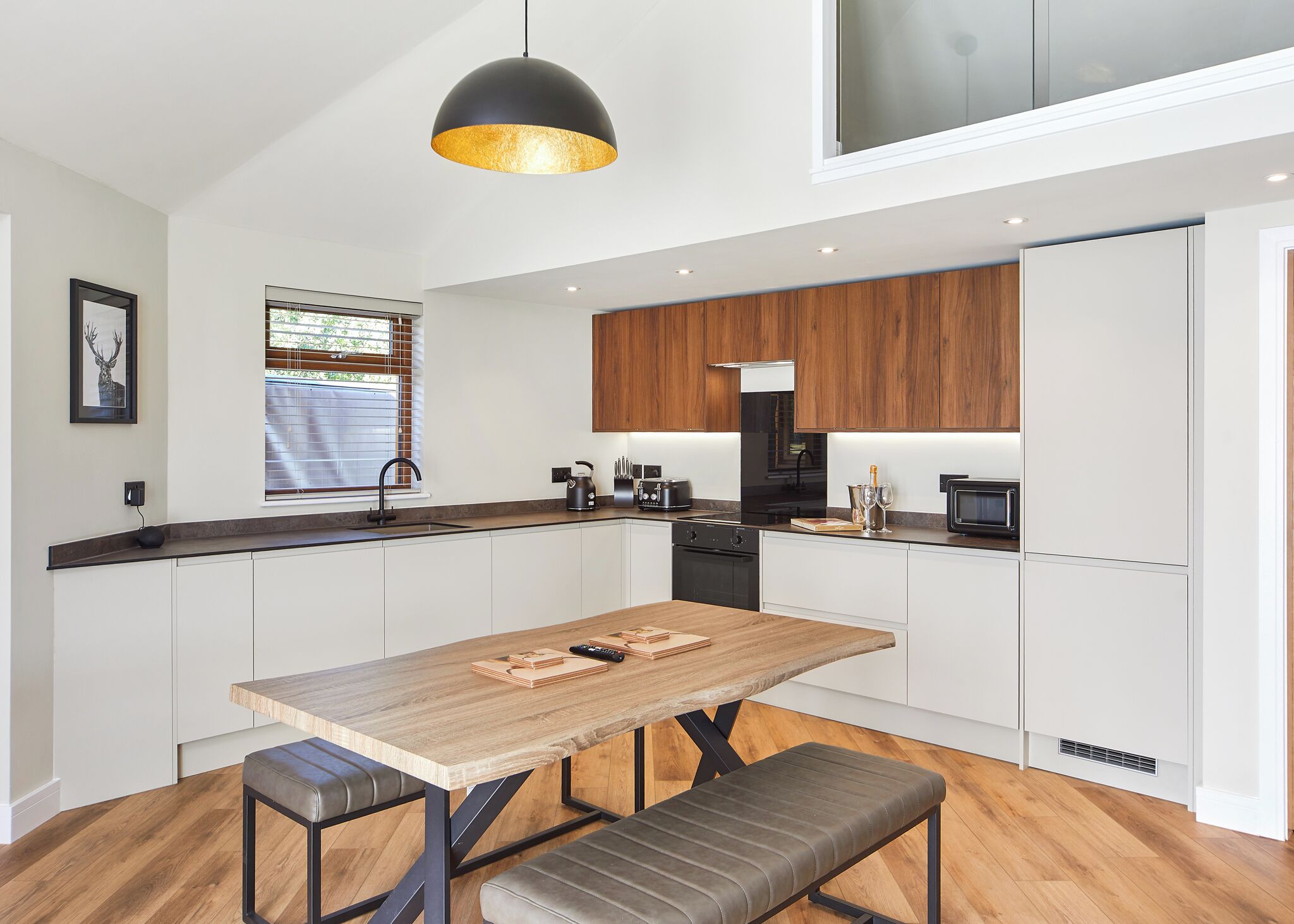 Fridge, oven, stovetop, toaster