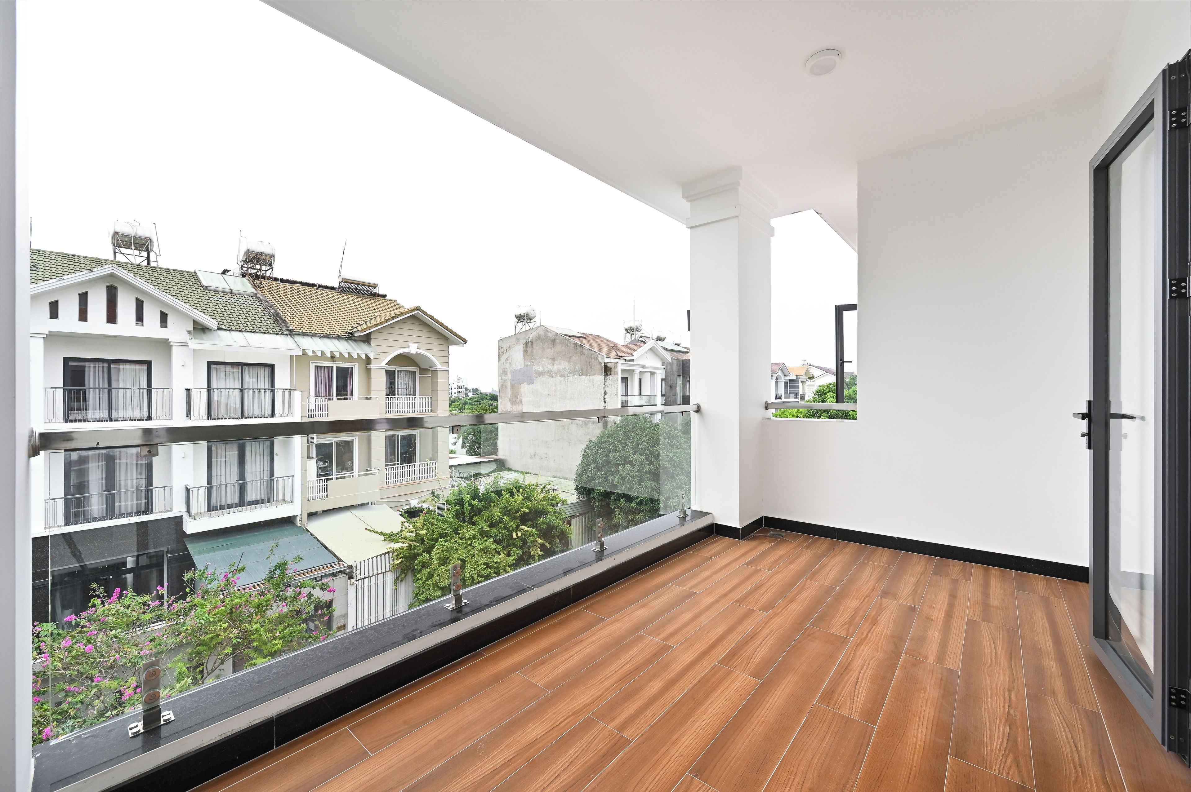 Blick vom Balkon