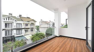 Blick vom Balkon