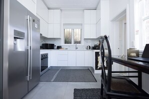 Microwave, oven, coffee/tea maker, toaster