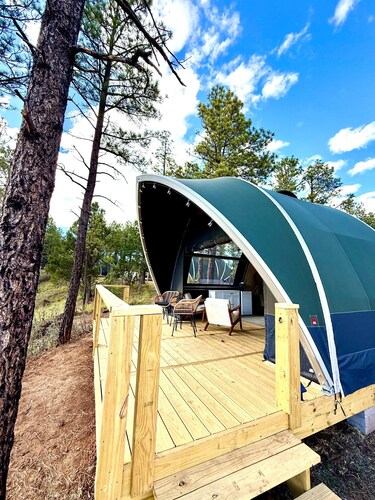 Winter Glamping Under the Manzano Stars