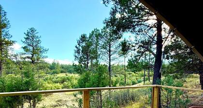 Family Glamping Tent at Manzano Mountain Retreat