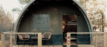 Mountain Yurt | Queen Bed + Bunks • Winter Stay