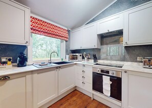 Fridge, oven, stovetop, toaster