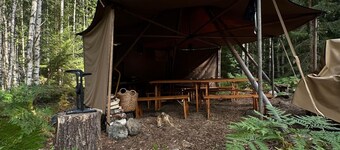 Pure nature in the "Skogsanda" tipi - your retreat in Sweden's wilderness