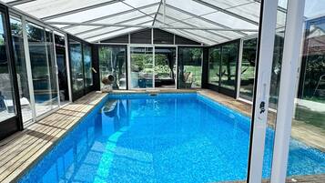 Indoor pool, a heated pool