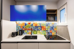 Apartment, 1 Queen Bed with Sofa bed, Balcony | Private kitchen | Fridge, microwave, stovetop, dishwasher - Pop House in the Heart of Sanita by Wonderful Italy (Naples)