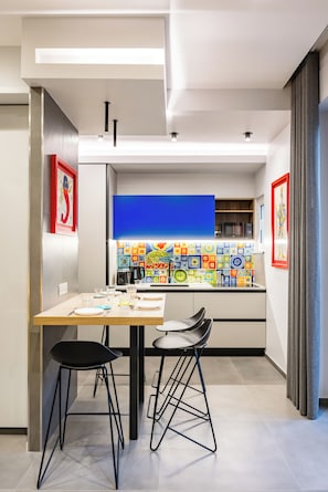 Apartment, 1 Queen Bed with Sofa bed, Balcony | Dining room - Pop House in the Heart of Sanita by Wonderful Italy (Naples)