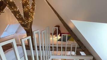 2 chambres, fer et planche à repasser, lit parapluie, Wi-Fi gratuit