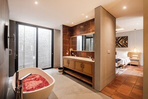 Soap, shampoo, toilet paper
