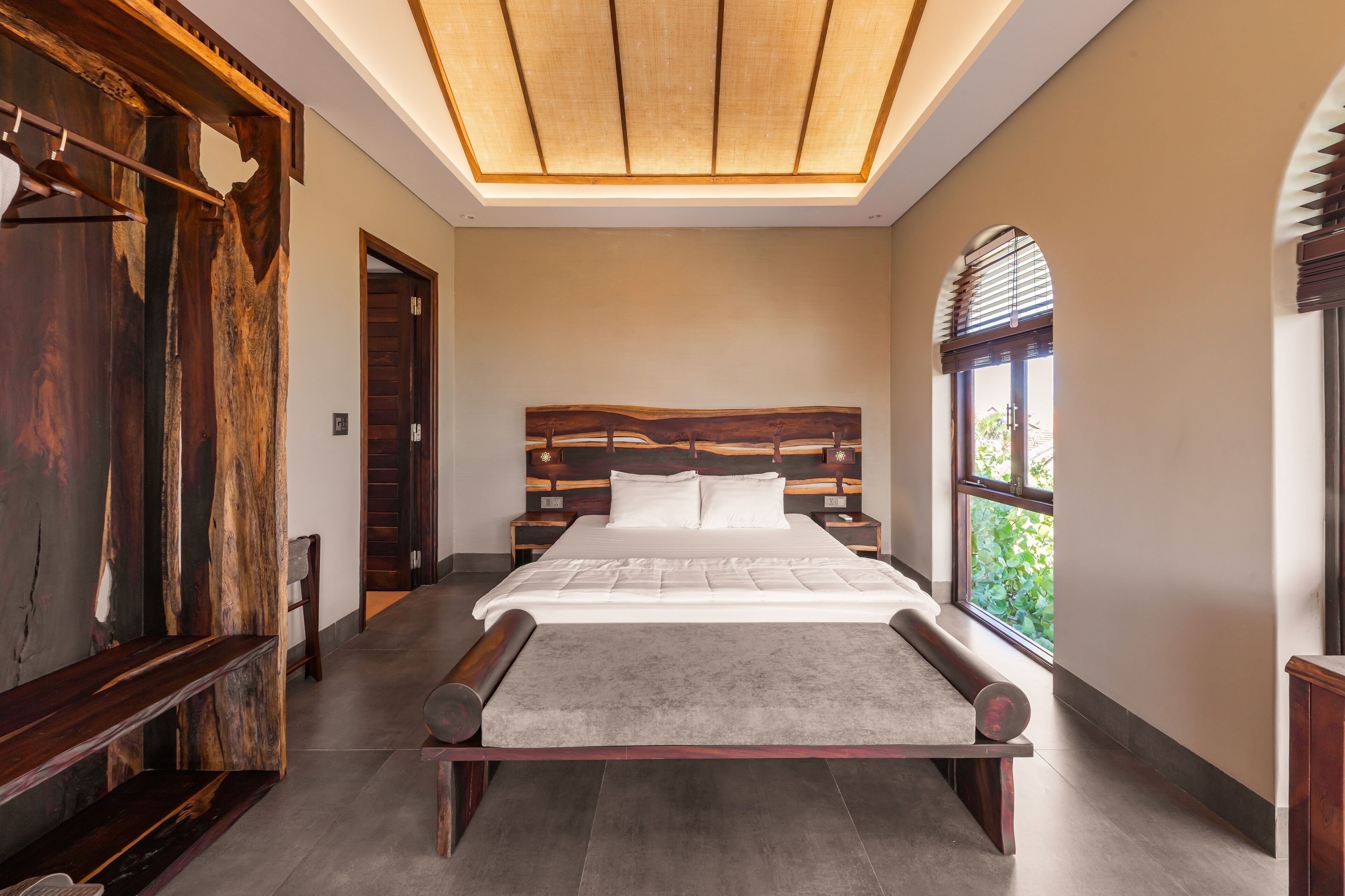 华丽单人房, 庭院景观 | 埃及棉床单、高档床上用品、羽绒被、Select Comfort 床