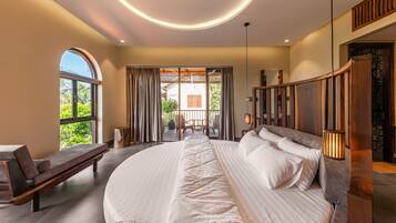 Premier Double Room, Beach View | Egyptian cotton sheets, premium bedding, down duvets