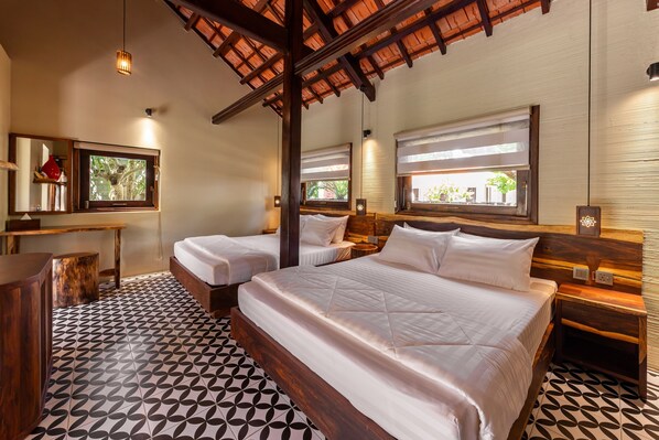 Dobbeltrom – superior, hageutsikt | Sengetøy i egyptisk bomull, sengetøy av topp kvalitet og dundyner