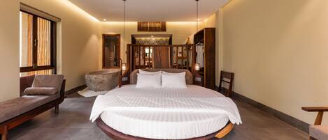 Superior-Einzelzimmer, Blick auf die Anlage | Bettwäsche aus ägyptischer Baumwolle, hochwertige Bettwaren