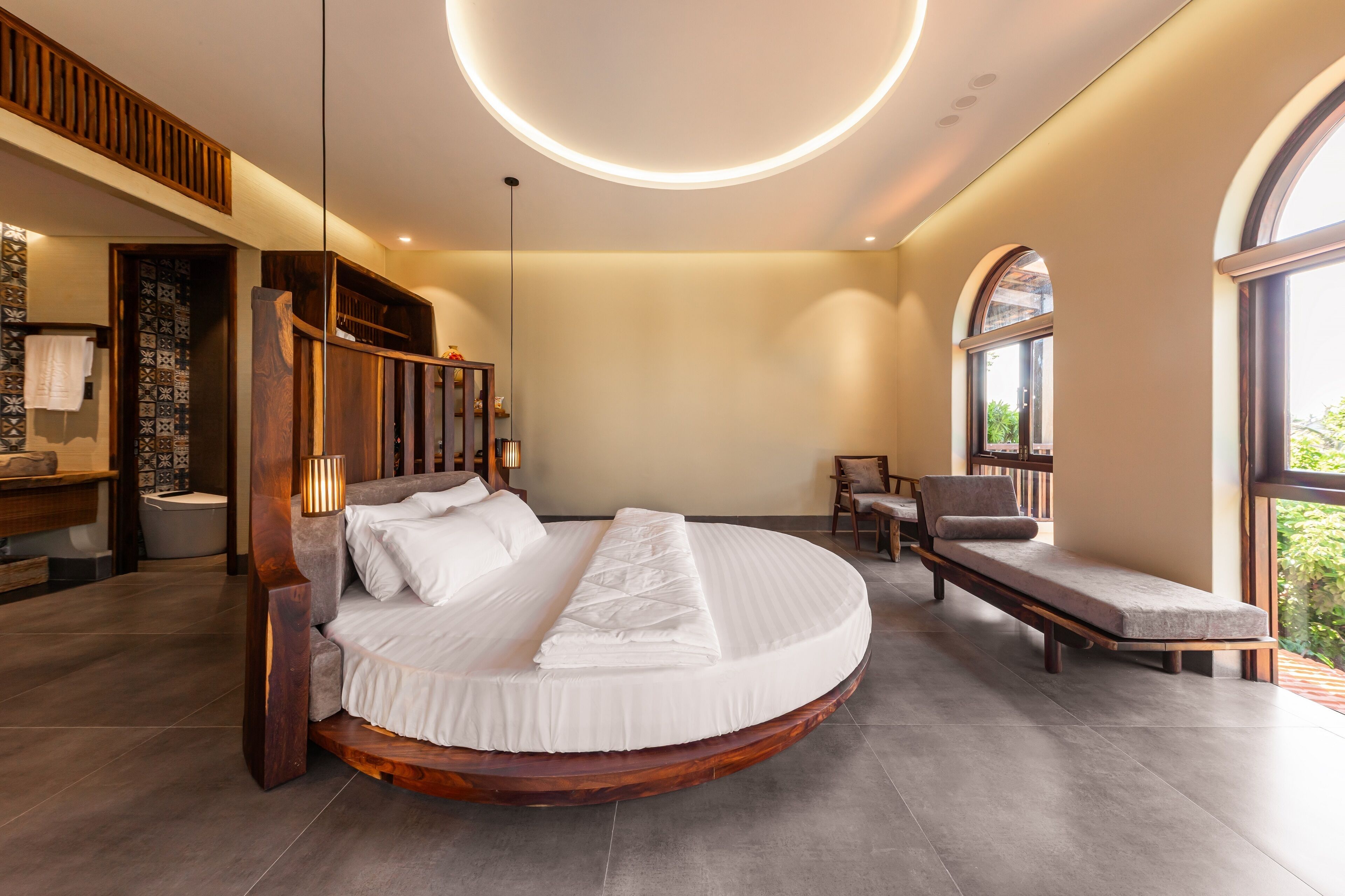 Premier dubbelrum - utsikt mot stranden | Egyptiska bomullslakan, sängtillbehör av högsta kvalitet och duntäcken